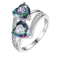thumbnail image 1 of EGNMCR Rings Ladies Fashion Diamond Geometric Abstract Fashion Jewelry Ring Ladies, 1 of 8