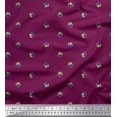 thumbnail image 1 of Soimoi Modal Satin Fabric Frog Animal Print Fabric by Yard 42 Inch Wide, 1 of 3