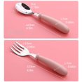 thumbnail image 2 of Baby Fork and Spoon 3 Set,Toddler Utensils Spoons Forks Tableware Set with Travel Safe Carry Case for Kids Self Feeding, Baby Utensils Self Feeding Learning Spoons Silverware Set for Kitchen Home Use, 2 of 4