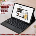 thumbnail image 2 of Keyboard Case For Samsung Galaxy Tab S9 Ultra Tablet Keyboard For Galaxy Tab A9 S8 S7 FE Plus S6 Lite Magnetic Keyboard Cover English Pink A9 Plus 11inch, 2 of 6