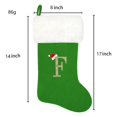 thumbnail image 2 of SUTENGDA 20 Inches Monogram Christmas Stockings Red Velvet with White Super Soft Plush Cuff Embroidered Xmas Stockings Classic Personalized Stocking Decorations for Family Holiday Season, 2 of 7