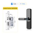 thumbnail image 2 of Door Lock, TTlock App Smart Fingerprint Door Lock Smart Digital APP Keypad Code Keyless Electronic Door Lock ,Easy to Install, 2 of 5