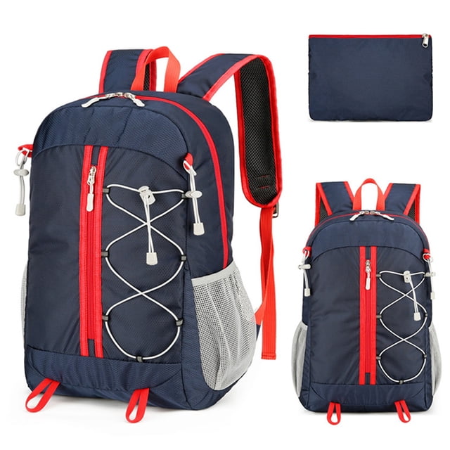 Dvkptbk Backpack Crossing Border Lightweight Foldable Portable Outdoor Backpack for Men and Women Large Capacity Sports Travel Hiking Daypack Travel Essentials