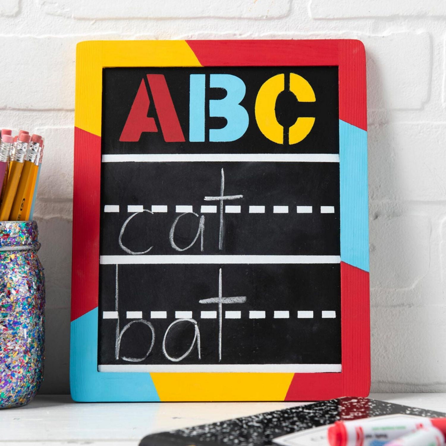 Surfaces en bois Plaid, 22 cm x 27 cm, cadre de tableau noir
