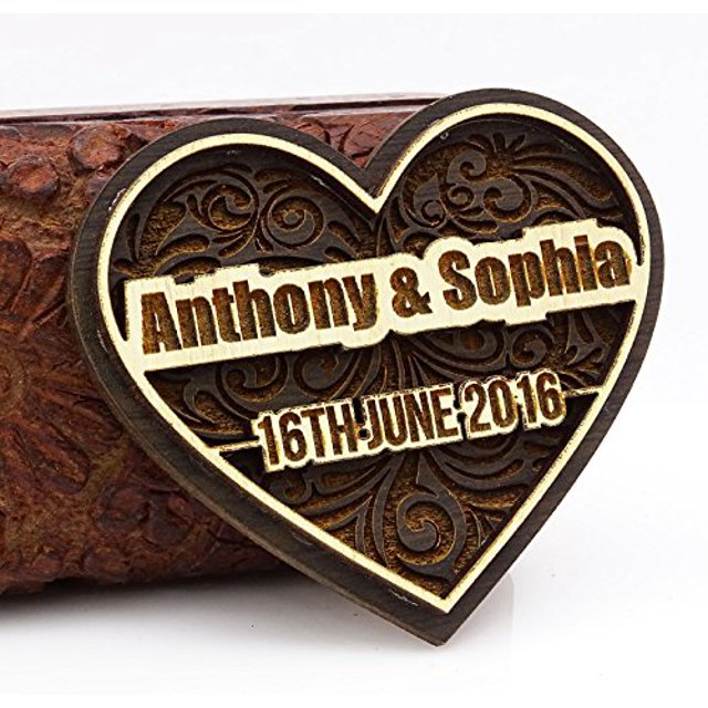 Personalized Save The Date 40 Rustic Engraved Wood Magnets Wedding Announcements Idea