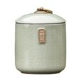thumbnail image 1 of Luzkey Ceramic Tea Storage Jar Container Case Table Centerpiece Tank Home Decor Tea Canister with Airtight Lid for Candy Nuts Pantry Beige, 1 of 8