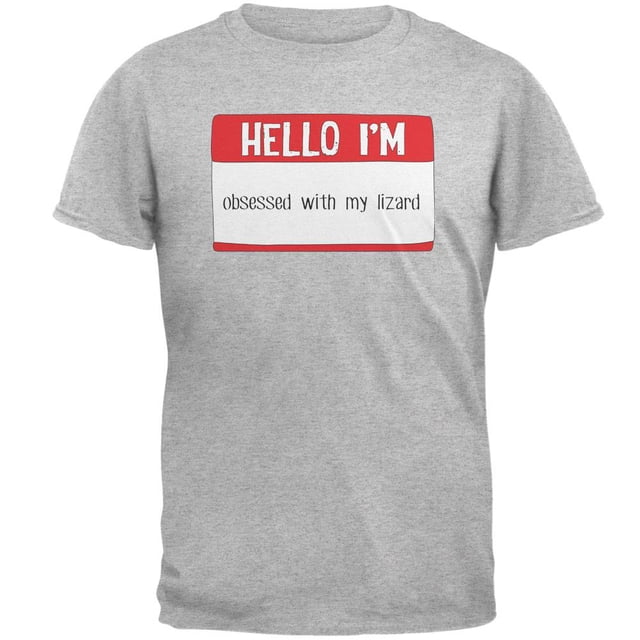 Halloween Bonjour Je Suis Obsédé par Mon Lizard T-Shirt pour Homme