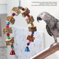 thumbnail image 1 of Swing Bird Toy,  Toy, Hanging Wooden Toy Safe Bite Chewing Toy Easy To Install Pets Animals for Parrots Birds, 1 of 8