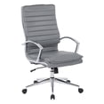 thumbnail image 1 of High Back Manager's Faux Leather Chair in Charcoal with Chrome Base, 1 of 6
