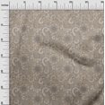 thumbnail image 3 of oneOone Rayon Light Brown Fabric Asian Paisley Sewing Craft Projects Fabric Prints By Yard 56 Inch Wide, 3 of 4