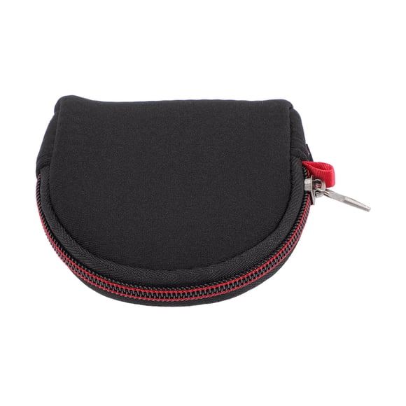 3.93X3.54X0.94in Black Neoprene Camera Lens Filter Pouch Case for Storage 1Set