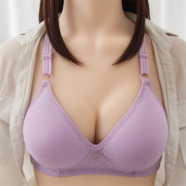 Bras For Women Sexy Up Wireless Solid Color Underwear Adjustable Breathable Comfort Support Anti Drop Bra