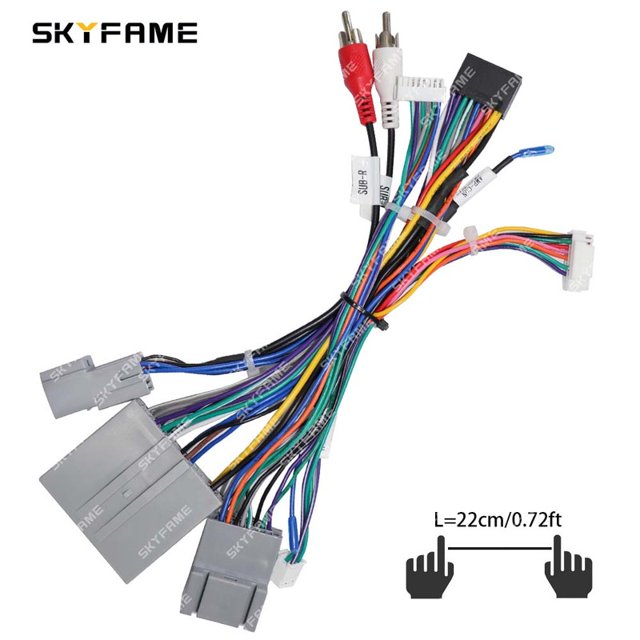 SKYFAME Adaptateur de Faisceau de Câblage 16 Broches Décodeur Canbus Câble d'Alimentation Radio Android pour Ford Raptor F150