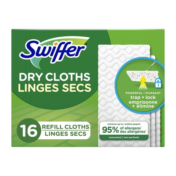 Swiffer Sweeper Dry Multi-Surface Sweeping Cloth Refills for Floor Sweeping and Cleaning, Unscented