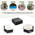 thumbnail image 2 of Costway 7PCS Patio Rattan Sofa Set Sectional Conversation Furniture Set Garden Beige, 2 of 9