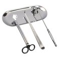 thumbnail image 1 of DOLITY 4 Pcs Candle Snuffer Tool Candle Trimmer Oil Lamp Trimmer Wick Dipper Kit +Tray, 1 of 8