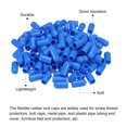 thumbnail image 4 of Unique Bargains 100 Pcs Embouts en Caoutchouc Protecteurs de Filetage en Vinyle 7mm Ronds en PVC pour Tuyaux de Vis, Bleu, 4 of 5