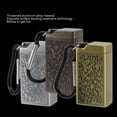 thumbnail image 3 of Portable Ashtray Pocket Covered with Lid, Aluminum Alloy, Mini Embossed Pattern, Bar Indoor Outdoor Home Office, Easy to Use, Wide Application, Easy to Carry, 3 of 7