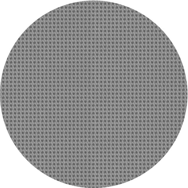 Ahgly Tapis Rond Lavable en Machine Intérieur Transitionnel Gris Foncé, 8 Pieds Rond