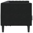 thumbnail image 3 of vidaXL Canapé Chesterfield avec Coussins 2 Places Velours Noir, 3 of 5