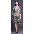 thumbnail image 2 of Bimba Aquarelle Femme Courte Plage Kaftan Tenue de Plage Paréo de Bikini Robe Midi-P-L, 2 of 5