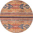 thumbnail image 1 of Ahgly Company Indoor Round Abstract Chestnut Red Abstract Area Rugs, 8' Round, 1 of 6