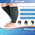 thumbnail image 4 of Aosijia 6XL Plus Size Calf Compression Sleeve for Women & Men  Extra Wide Leg Support for Shin Splints  Leg Pain Relief and Support Circulation  Swelling  Travel  Work  Sports and Daily W, 4 of 12