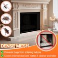 thumbnail image 4 of Fireplace Mesh Guard Screen Cover with 16.4ft Hook and Loop Fastener, PVC Fabric, 1.5mm Grid for Baby Pets Safety Barrier, 4 of 7
