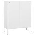 thumbnail image 3 of vidaXL Armoire de Rangement Blanche 80x35x101,5 cm Acier, 3 of 5