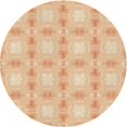 thumbnail image 1 of Ahgly Company Tapis Rond Lavable en Machine Intérieur Transitionnel Brun Or, 5 Pieds Rond, 1 of 7