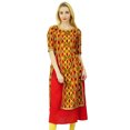 thumbnail image 1 of Phagun Haut Ethnique pour Femmes en Coton à Motif Abstrait Kurti Tunique Robe Kurti de Designer, 1 of 6