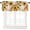 Sunflower, variant on Summer Lemon Curtains Valance for Windows Watercolor Plant Fruit Art,Roman Shades Curtains & Drapes Rustic Fresh Flower Leaf Aesthetic Rod Pocket Valances Kitchen Window Curtains 54x18in