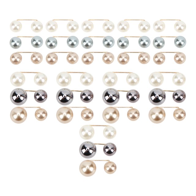 Broche de Sécurité 30 Pcs, Fausse Perle, Technologie de Pointe