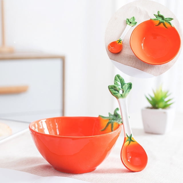 Hearth & Gear Ceramic Bowl Set Versatile Fruit//Kids Dish Hand Painted Home Tableware Dining Table Set for 2 under 50 Outdoor Table Setting for 2 Plate Mat Set 4 for Christmas Placement Mats for