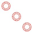 thumbnail image 3 of Ruiboury Lightweight And Easy To Install - Smooth Operation Chain Ring For Bicycles Bicycles Crank Bike Chain 52T red 3Set, 3 of 6