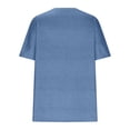 thumbnail image 4 of RKSTN Blouses pour Femmes Été Col Rond T-shirts Imprimés Mode Confortable Ample Décontracté Blouses Féminines Tops, 4 of 4