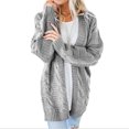 thumbnail image 1 of Women's Soild Knit Cardigans Loose Slouchy Oversized Wrap Chunky Sweaters Coat, 1 of 9