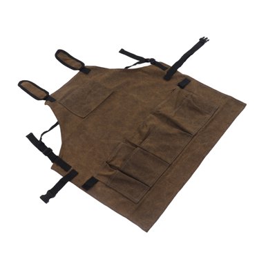 Tablier en Toile Cirée pour Menuiserie et Électricien avec Poches de Grande Capacité, Bretelles Réglables, Épaulettes Confortables, et Design à Taille à Boucle Rapide – Idéal pour le Rangement des Outils et le Travail