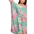 thumbnail image 4 of Moomaya Robe Courte de Caftan de Plage, Robe de Couverture Imprimée, Kaftan pour Femmes, Tenue de Plage, Couverture, 4 of 4