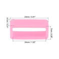 thumbnail image 2 of Unique Bargains Watch Band Strap Loops Silicone for 19mm Width Watch Band, Pink 4 Pack, 2 of 5