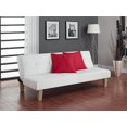 thumbnail image 1 of DHP Aria White Futon Sofa Bed, 1 of 3