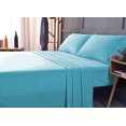 thumbnail image 1 of the Season Essentials Wrinkle Free Sheet Sets with Deep Pockets & Stain Resistant, 4 pc, 1800 Thread Count Bamboo Based, Aqua, California King, 1 of 11