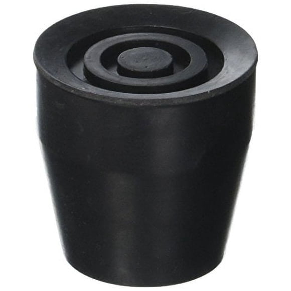 Sammons Preston - 48994 Multi-Purpose Tip, Replacement Tips, Cane Tips, Walker Tips, Crutch Tips, Flat Bottom, Size 7/8", Black, Durable, Skid-Resista