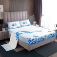 thumbnail image 1 of Erosebridal Monogrammed Bed Sheets Set Queen Size,Personalized Initial Bedding Queen Size,Letter Decoration,Ultra Soft,4 Pieces, 1 of 7