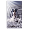 thumbnail image 2 of Woman with Dark Angel Wings - Modern Beach Canvas Art Print, 2 of 3
