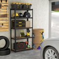 thumbnail image 2 of Costway Unité de Rayonnage de Garage Ajustable 3 Pcs 5 Niveaux avec Charge Max 2000 lbs pour Entrepôt Noir, 2 of 9
