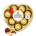 thumbnail image 1 of FERRERO ROCHER Fine Hazelnut Milk Chocolate Heart Gift Box, 8 Individually Wrapped Chocolates, Valentines Candy, Valentines Gifts, 1 of 6