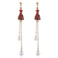thumbnail image 1 of Christmas Earrings Candy Cane Xmas Tree Bell Dangle Earrings Drop Earrings, 1 of 10