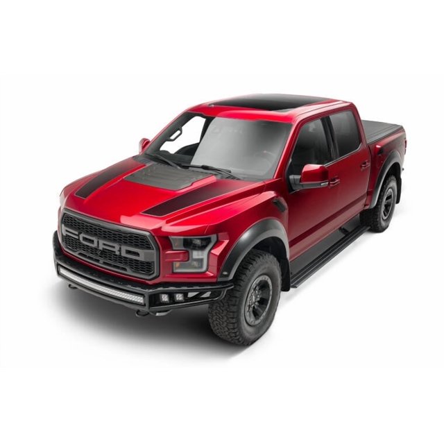 Amp Research Running Board 86240-01A PowerStep Smart Series; Textured; Black; Die Cast Aluminum; With LED Light System; Frame Body Mount Bolts