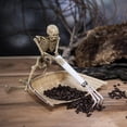 thumbnail image 4 of ZTTD 1 PCS Posable Halloween Skeleton Decor 16 Inches, Full Body Posable Joints Hanging Skeletons for Halloween Decorations, Graveyard Props, Haunted House Accessories, Front Lawn (Style2-Beige), 4 of 5